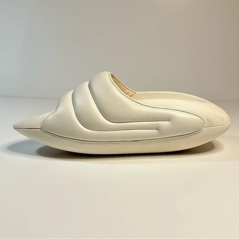 Balmain White B-IT Mules Men’s 7  Women’s 9